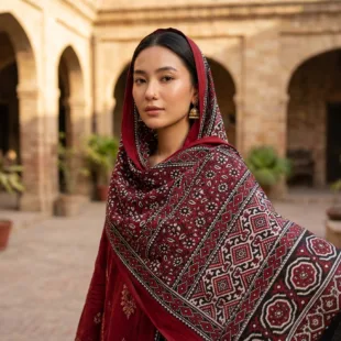 Women Sindhi Ajrak
